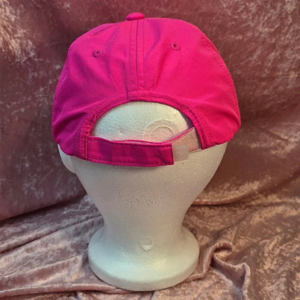 Puma Kids Hot Pink Navy Blue Athletic Baseball Cap Adjustable Hat